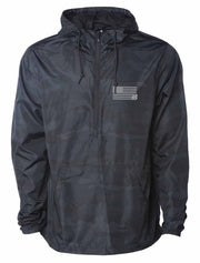 Black Camo Windbreaker
