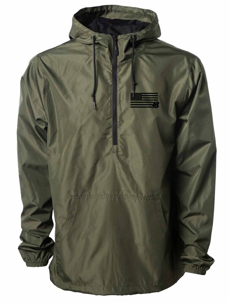 Military Green Windbreaker